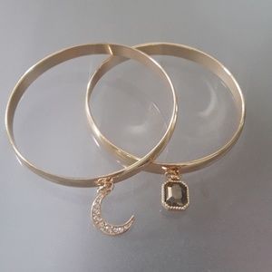 INC International Concepts 2pc Gold Bangle Set